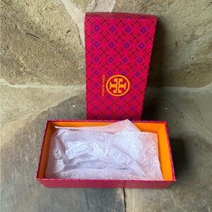 Tory Burch Pink and Orange shoe Box